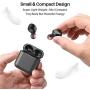 TOZO T6 True Wireless Earbuds Bluetooth Headphones Touch Control with Wireless Charging Case IPX8 Waterproof TWS Stereo Earphones in-Ear Built-in Mic Headset Premium Deep Bass for Sport Black