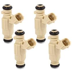 uxcell 4pcs Vehicle Fuel Injector 4 Holes 35310-23600 for Hyundai Tucson Santa Fe Elantra