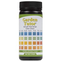 Garden Tutor Soil pH Test Strips Kit (3.5-9 Range) 100 Tests