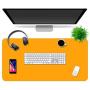 Multipurpose Office Desk Pad and Computer Desk Mat - Waterproof Office Desk Mat and Desk Blotter Pad - Home Office Accessories (Large (35.5'' x 17.5'') (Mango Creamsicle)