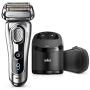 Braun Series 9 Electric Shaver for Men 9292cc, Wet and Dry, Integrated Precision Trimmer, Rechargeable and Cordless Razor with Clean & Charge Station and Travel Case, Silver