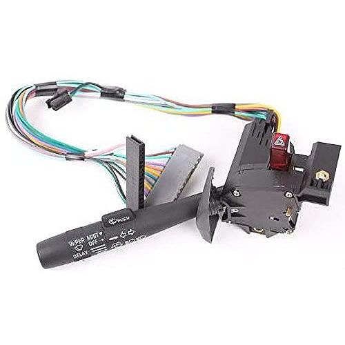 APDTY 26100986 Multifunction Combination Switch Includes Turn Signal Wiper Delay Washer Mist Hazard Headlight High Low Beam Fits Vehicles Without Cruise Control & Without Tilt Steering