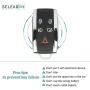 SELEAD Flip Key Fob 5 Buttons Keyless Entry Remote fit for 2007-2012 Jaguar XF XFR XK XKR Antitheft Keyless Entry Systems ADP12514701S 1pc US Stock
