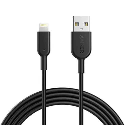 Anker Powerline II Lightning Cable (6ft), MFi Certified for iPhone 11 / XS/XS Max/XR/X / 8/8 Plus / 7/7 Plus / 6/6 Plus