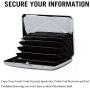 RFID Blocking Credit Card Holder/Protector - Best Metal/Stainless Steel Travel Wallet/Case for Men & Women