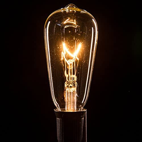 Box of 25 ST40 Clear 7 Watt C9 (E17) Intermediate Base Replacement Bulbs