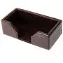 Dacasso Dark Brown Bonded Leather Business Card Holder