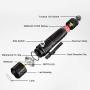 ThruNite TT20 2526 Lumens USB C Rechargeable Dual-Switch Handheld Tactical Flashlights with 258 Meters Beam Distance, Powered by 5000mAh 21700 Battery - Black CW