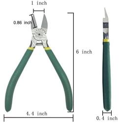 Arayker Precision Wire Cutter Pliers Diagonal Side Cutter - Anti-Slip PPC Handle, 6 Inch