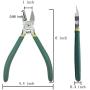 Arayker Precision Wire Cutter Pliers Diagonal Side Cutter - Anti-Slip PPC Handle, 6 Inch