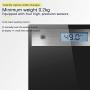 SVYHUOK Talking Bathroom Scale, Electronic Glass Platform, Visual and Voice Display, High Precision Digital LCD Display, LBS and KG Measurement (Black)