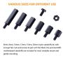 M3 Nylon Hex Male-Female Spacer Standoffs Screw Nut Assortment Kit,Hex Utility Spacer Standoff Screw Nut Assortment Mounting Hardware Set,for FPV,Quadcopter Drone, RC,DIY（180pcs,Black)