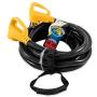 Camco 30 PowerGrip Heavy-Duty Outdoor 50-Amp Extension Cord for RV and Auto | Allows for Additional Length to Reach Distant Power Outlets | Built to Last (55195)