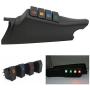 HOZAN Left Side A-Pillar Switch Pod with 4 Rocker Switches Compatible with Jeep Wrangler JK Sahara Rubicon 2011-2017