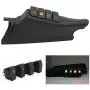 HOZAN Left Side A-Pillar Switch Pod with 4 Rocker Switches Compatible with Jeep Wrangler JK Sahara Rubicon 2011-2017