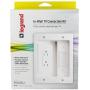 Legrand, Home Office & Theater, Home Theater, In Wall TV Power Kit, White, 5.1, HT2102WHV1
