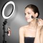 Selfie Ring Light with Tripod Stand & Cell Phone Holder for Live Stream/Makeup, UBeesize Mini Led Camera Ringlight for YouTube Video/Photography