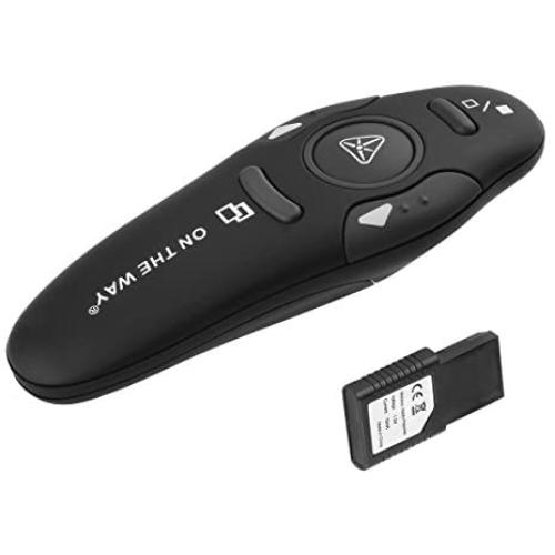 Wireless Presenter, ON THE WAY RF 2.4GHz Wireless Presenter Remote Presentation USB Control PowerPoint PPT Clicker