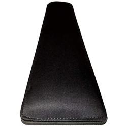 The Gamer Plug - Gaming Keyboard Wrist Rest Pad - Black - Stitched Edges - Memory Foam - 18.5” x 4” x 0.5” (Full Size, Slim)