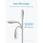 Anker Powerline+ II Lightning Cable (3ft), MFi Certified for Flawless Compatibility with iPhone Xs/XS Max/XR/X / 8/8 Plus / 7/7 Plus / 6/6 Plus / 5 / 5S and More(Silver)