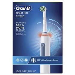 Oral-B Smart 1500 Electric Power Rechargeable Battery Toothbrush, Blue