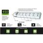 KRIEGER Universal Power Strip AC 220-240V Surge Protector With Heavy Duty German Schuko Plug For Computer, Printers, 6 Universal AC Outlets - Type E/F