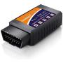 OBD2 Scanner & WiFi Car Code Reader – Clears Check Engine Lights Instantly – Diagnose 3000 Car Codes - Wireless Car Diagnostic Scanner – Auto Scanner for 1996+ Vehicles (iOS & Android Devices Only)