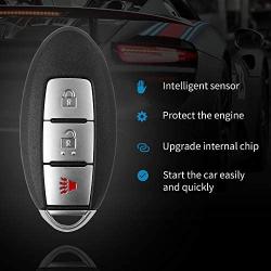 Tyranway 3 Buttons Keyless Entry Car Key Fob Fits for Nissan Pathfinder 2013 2014 2015 2016 Replacement for P/N:KR5S180144014,285E3-3KL4A
