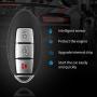 Tyranway 3 Buttons Keyless Entry Car Key Fob Fits for Nissan Pathfinder 2013 2014 2015 2016 Replacement for P/N:KR5S180144014,285E3-3KL4A