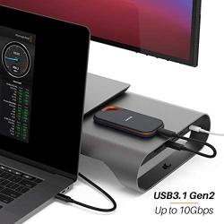 MONITORMATE ProBASE Gen2 10Gbps USB-C Monitor&Laptop Stand with USB3.1 Gen2 Hub/4K@60fps HDMI/UHS-II CardReader/Ethernet. Compatible with MacBook Pro 16″/MacBook Pro 15″ 2017 or Later(Grey)