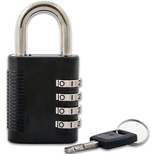 FJM Security SX-575 Combination Padlock with Key Override and Code Discovery, Pack of 25 with 2 Keys