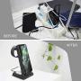 Wireless Charging Station, 3 in 1 Qi-Certified Fast Wireless Charger Stand Dock for Airpods Pro/ 2, Apple Watch 6 SE 5 4 3 2, iPhone 12/12 Pro/ 11/ 11Pro/ X/XS/XR /8/8 Plus/Qi Phones