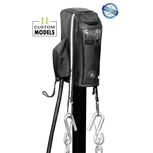 Clever Cover for Barker Jack by Trailersphere Custom Electric Tongue Jack Cover for Trailer, RV, Camper, Chains Holder, Plug Protector, Sun and Waterproof (Barker Jack Cover)