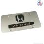 Au-tomotive Gold, Inc. Logo + Name On Polished License Plate for Honda Accord (Chrome)