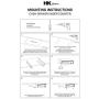 HK SYSTEMS Under Counter Mounting Metal Bracket for 13'' and 16'' Cash Drawer 