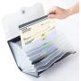 Receipt Organizer for Business,School,Office,Bank,Accordian File Folder for Check,Bill,Invoice,13 Pockets Expanding File Organizer(Gray)
