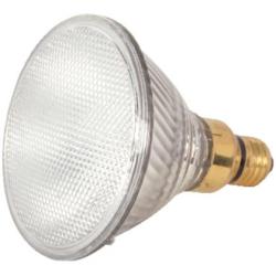 Satco S2258 80 Watt (120 Watt) 1600 Lumens PAR38 Halogen Narrow Spot 9 Degrees Clear Light Bulb, Dimmable