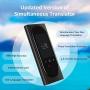Language Translator Device Interpreter Device Two Way Voice Translator Support 106 Languages with Camera Translation for Traveling Learning Chatt Business (Black)