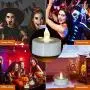 Battery Operated Tea Lights Candles-100PACK Flameless Electric Candles LED Lamp Realistic and Bright Flickering Holiday Gift Long Lasting for Wedding Party Home Decoration (Warm White)