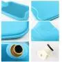 HomeTop Premium Classic Rubber Hot Water Bottle, Great for Pain Relief, Hot and Cold Therapy (2 Liters, Blue) HomeTop Premium Classic Rubber Hot Water Bottle, Great for Pain Relief, Hot and Cold Therapy (2 Liters, Blue)