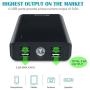 BONAI Portable Charger 30000mAh, (Huge Capacity)(Flashlight)(Outdoor) 5.6A Output External Battery Pack, 4A Input High-Speed Charging Technology, Power Bank Compatible with iPhone iPad Samsung-Black