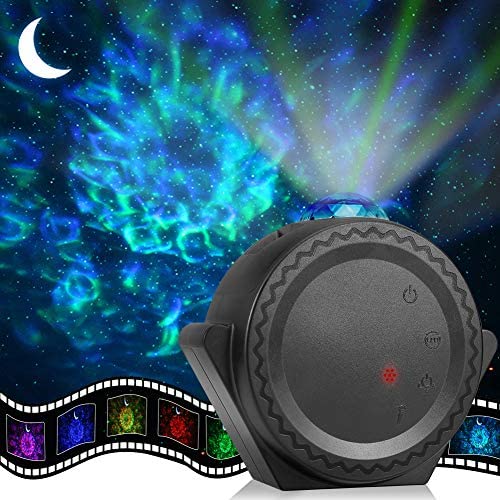 Star Projector, ECOWHO Galaxy Projector, Night Light Projector Sky Light 3n1 Ocean Wave Star Moon Neubla for Kids, LED Projector Voice Timer Laser Projector for Adult Bedroom Christmas Ceiling