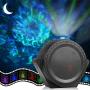 Star Projector, ECOWHO Galaxy Projector, Night Light Projector Sky Light 3n1 Ocean Wave Star Moon Neubla for Kids, LED Projector Voice Timer Laser Projector for Adult Bedroom Christmas Ceiling