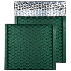Blake Padded Bubble Mailer, 6 1/2 x 6 1/2 Inches, Protective Envelopes, Alpine Green, Peel & Seal (MTBRG165-76) - Pack of 100