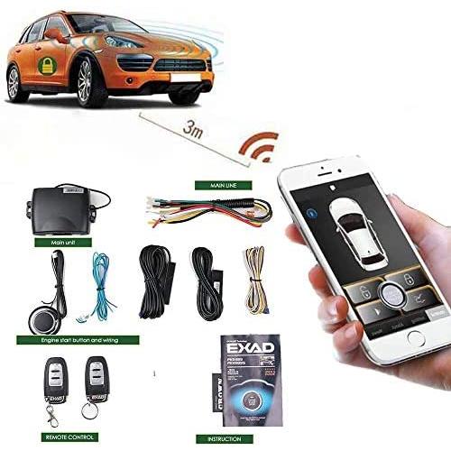 Remote Start for Cars PKE Keyless Entry Car Door Lock System,One Button Automatic Remote Car Engine Starter for Smart Key or Phone Control