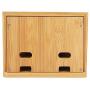 Cell Phone Stand, Multi-Device Bamboo Phone Stand Desktop Organizer Phone Tablet Charging Station for Home Office
