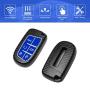 TANGSEN Smart Key Fob Case for CHRYSLER 200 300 for DODGE CHALLENGER CHARGER DART for JEEP CHEROKEE COMPASS GRAND CHEROKEE SRT HELLCAT TRACKHAWK 2 3 4 5 Button Keyless Entry Remote Cover Carbon Fiber