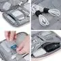 BAGSMART Cable Electronic Organizer 2Pcs Travel Packing Gadgets Bag Pouch for 7.9 inch ipad, Cables, Mouse, Phone, USB, SD Card (Pink)