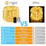 B-right Led Rope Light Outdoor, 72ft 200 Led Dimmable String Light Rope Plug with Remote, 8 Modes Extendable Waterproof Rope String Light for Bedroom Party Christmas Indoor Outdoor Decor, Warm White