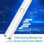 Sonic Toothbrush Rechargeable Electric Toothbrushes for Adults and Kids, Vibrating Electronic Toothbrush with 5 Mode/4 Dupont Brush, Long Last Power On, Smart Timer&Pressure Sensor Sonic Toothbrush Rechargeable Electric Toothbrushes for Adults and Kids, Vibrating Electronic Toothbrush with 5 Mode/4 Dupont Brush, Long Last Power On, Smart Timer&Pressure Sensor